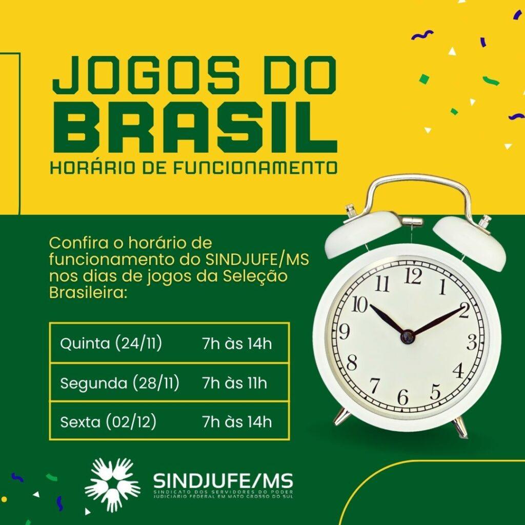 Jogos do Brasil na Copa do Mundo: confira todos os dias e horários e saiba  onde assistir - Informativo Cidade
